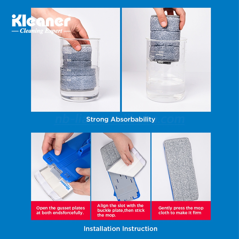 Rezerva mop din microfibra - KLEANER - imagine 2