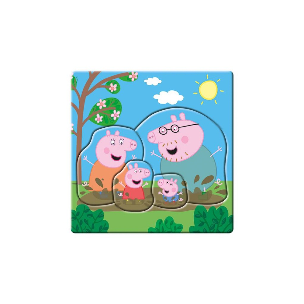 Puzzle 3 in 1, Peppa Pig - DINO TOYS - imagine 6
