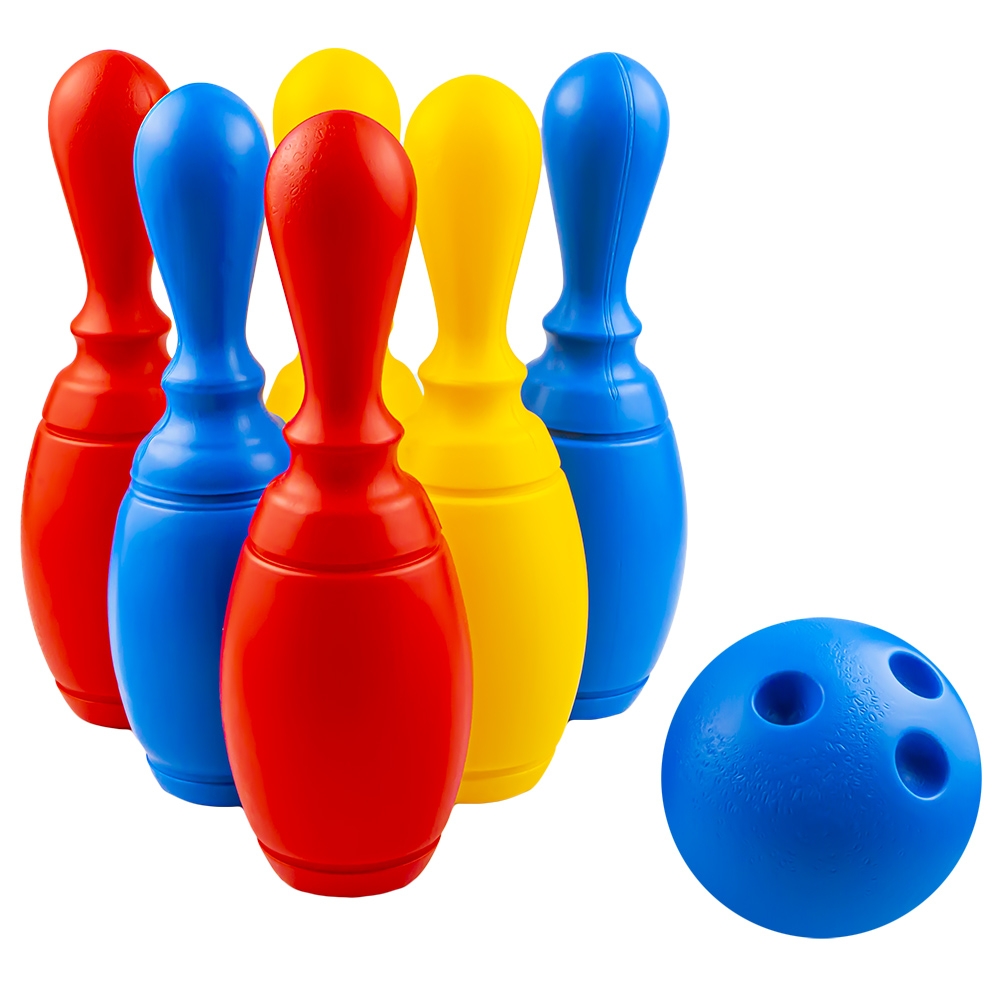 Set Bowling, 6 piese + minge si suport - ROBENTOYS - imagine 4