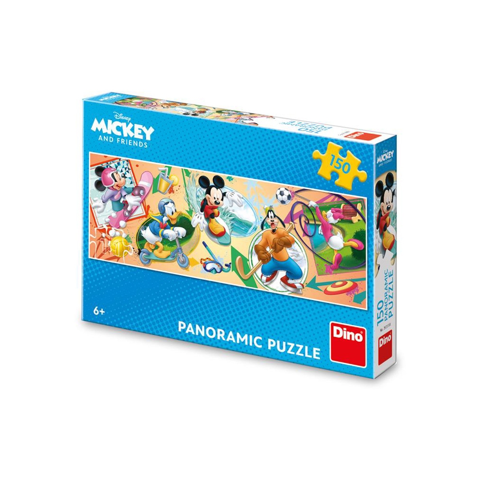 Puzzle 150 piese, panoramic, Micky - DINO TOYS
