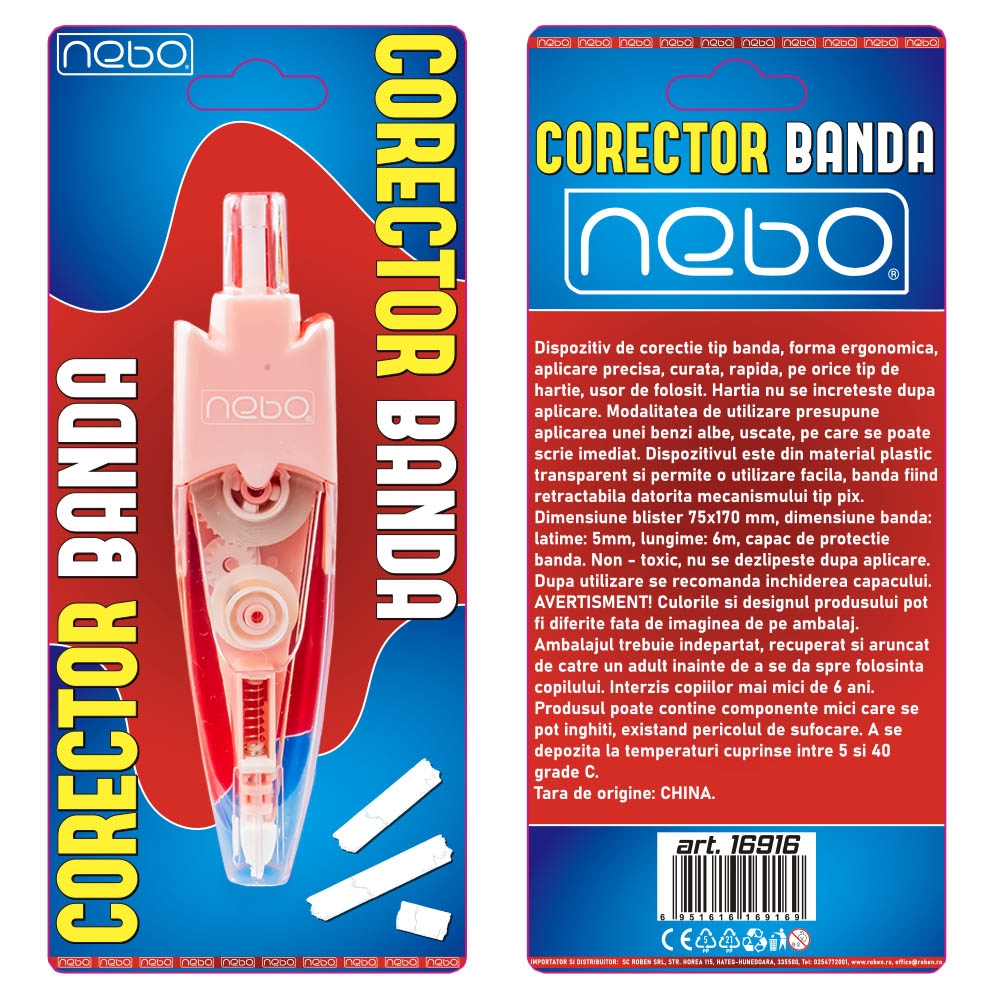 Corector banda, 5mmx6m - NEBO - imagine 4