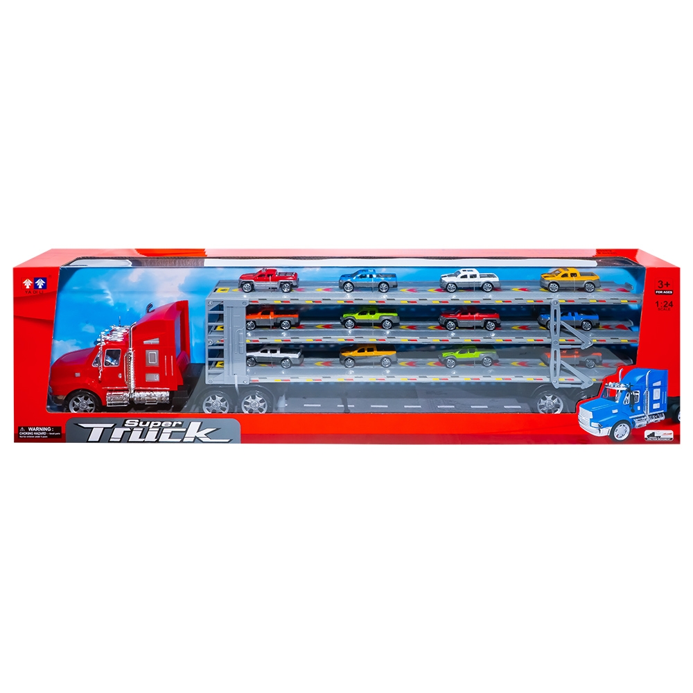 Camion platforma + 12 masini - imagine 3