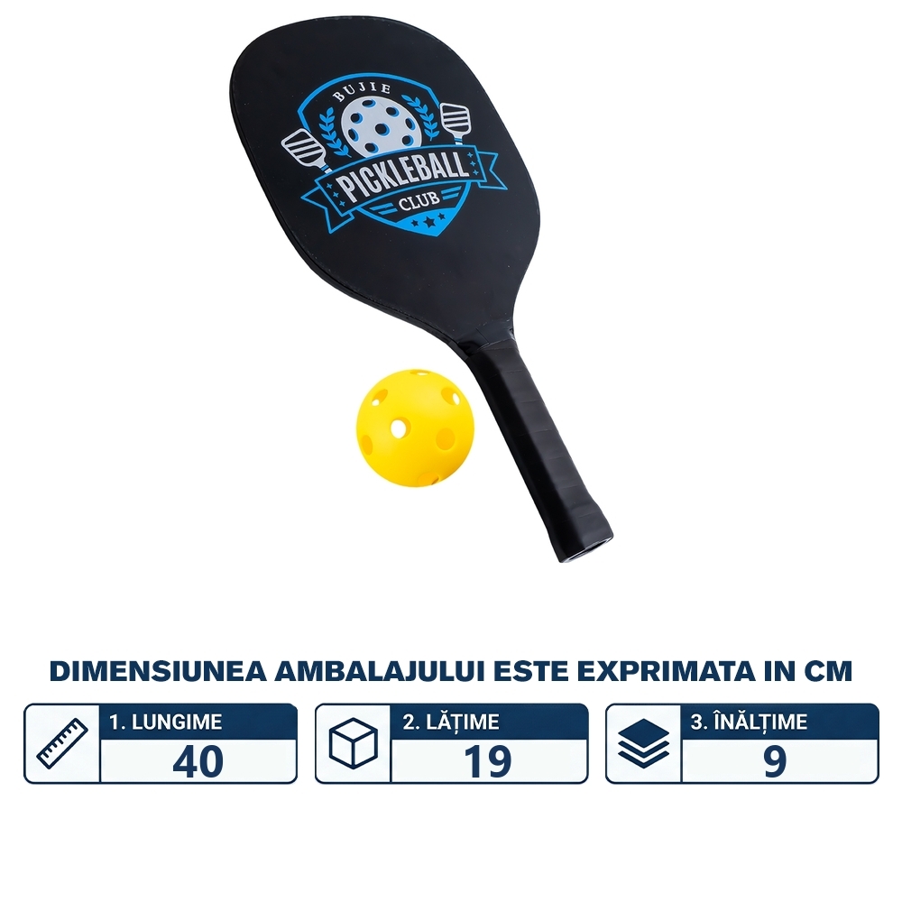 Paleta Pickle Ball + minge - imagine 2