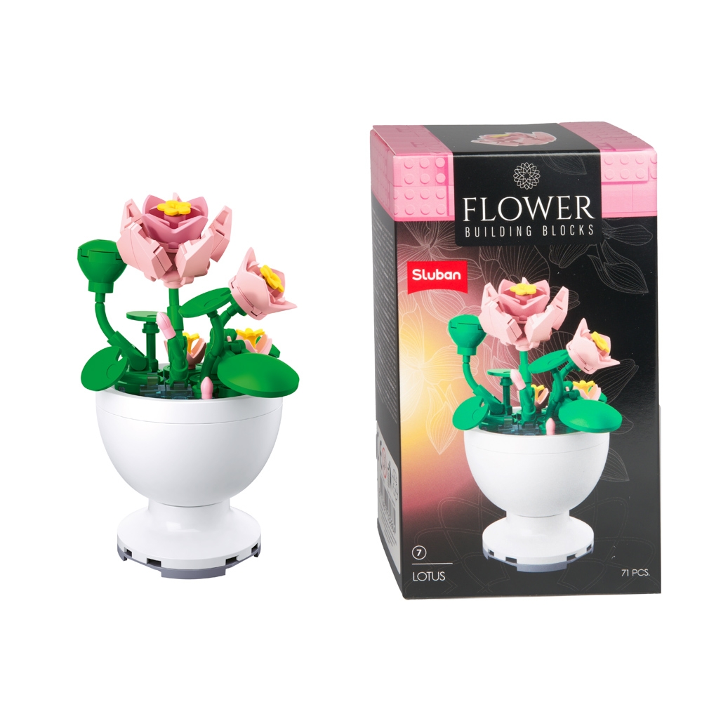 Set de constructie Flowers - Plante in ghiveci - Toi-Toys - imagine 2