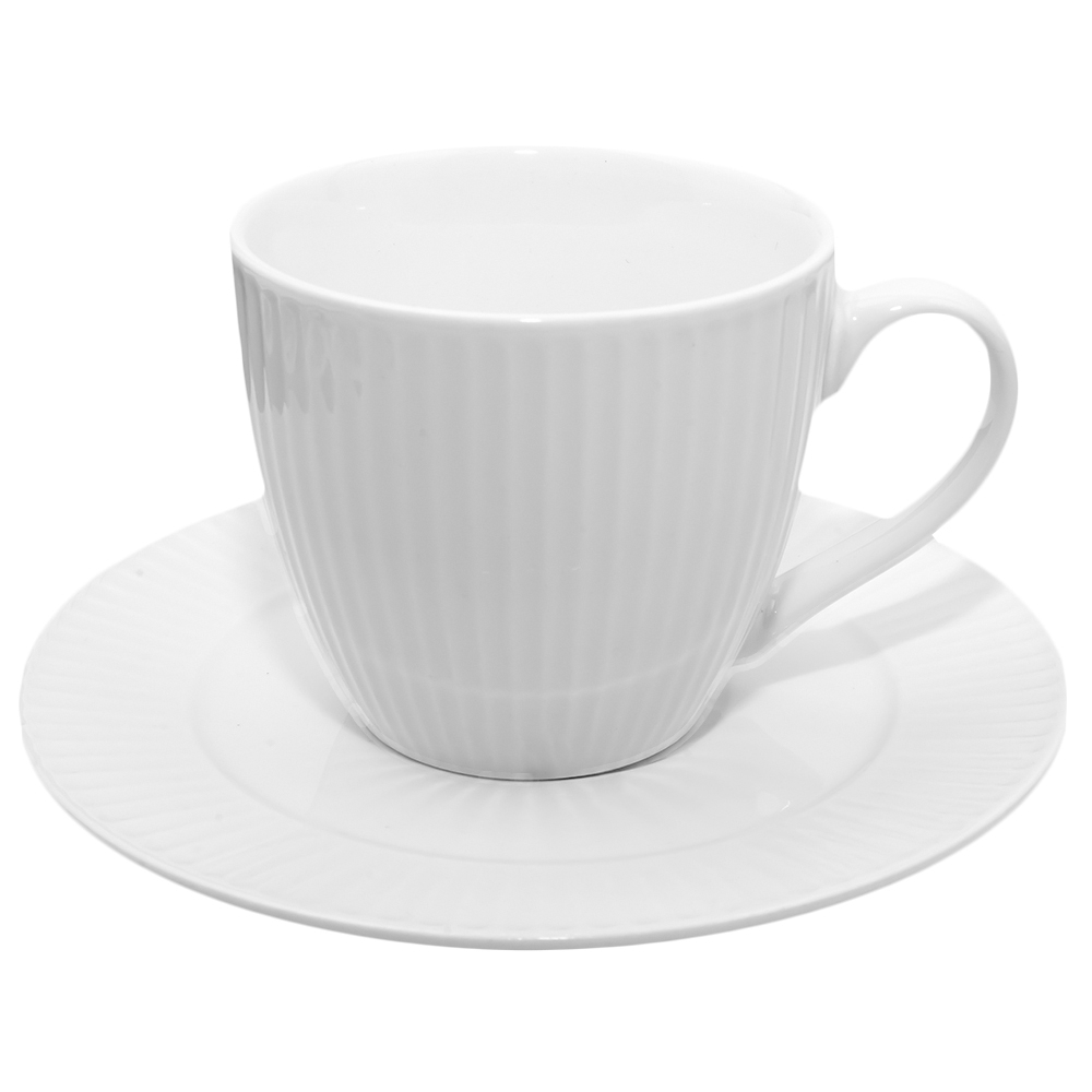 Set Cafea, din ceramica: 2 cesti + 2 farfurioare - imagine 3