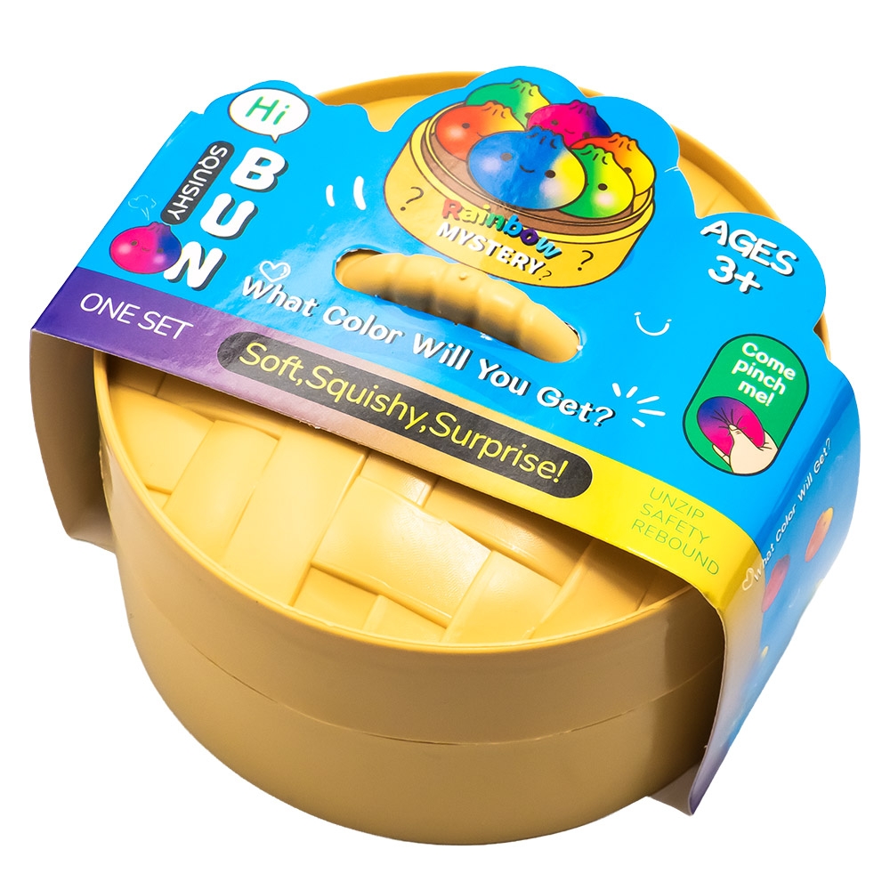 Jucarie antistres, Squishy dumpling - Glitter - imagine 4