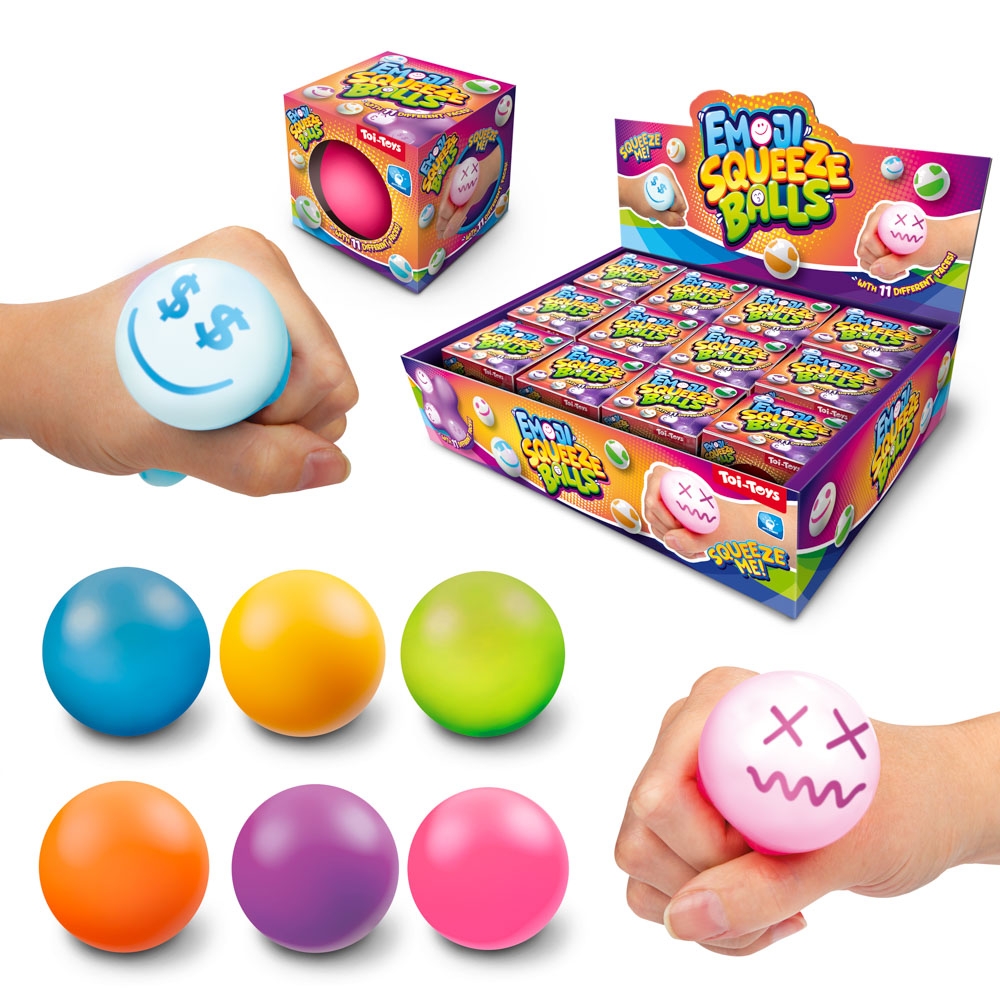 Minge squeezy, fete emoji, 6 cm - Toi-Toys