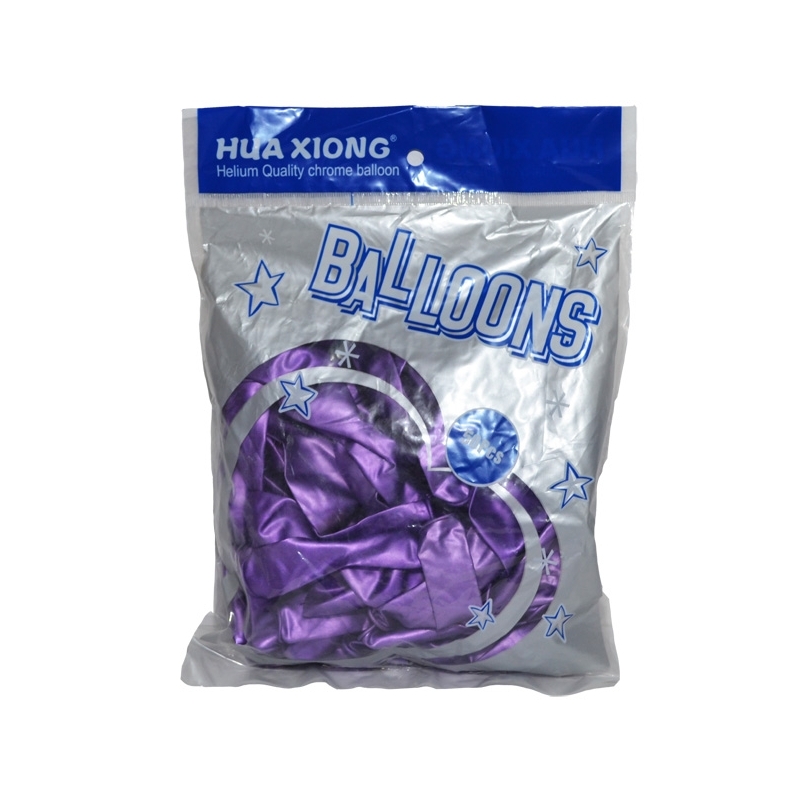 Baloane 1,5 g, sidefate, mov, 50 buc/set - imagine 3