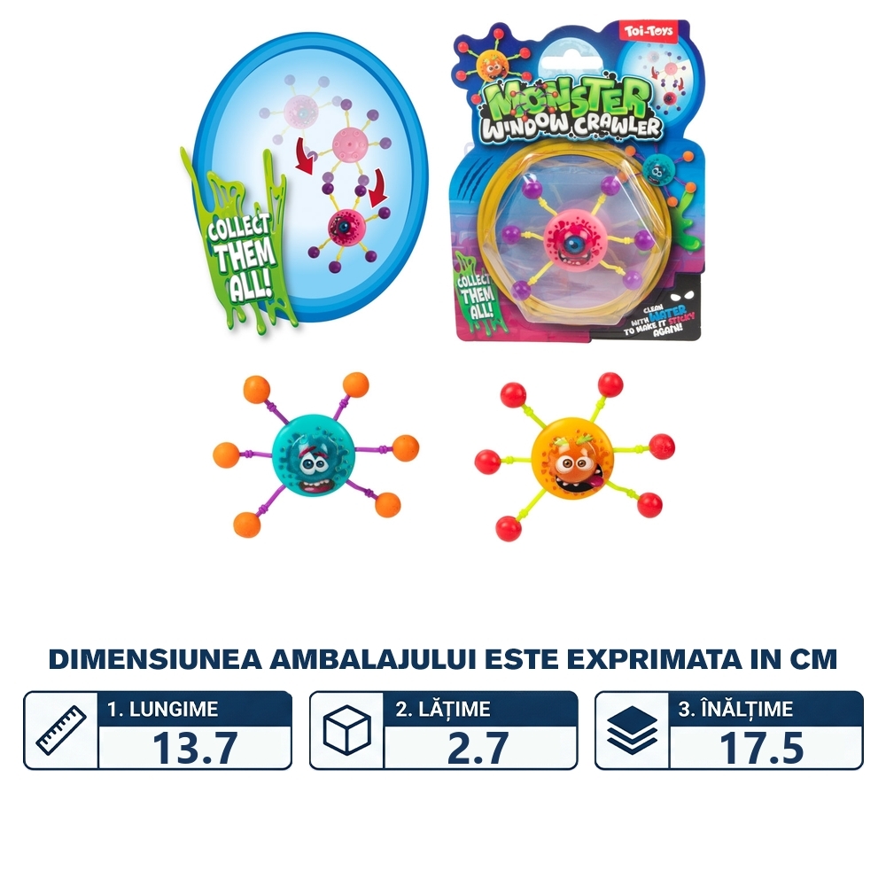 Jucarie lipicioasa, Window crawler - Toi-Toys - imagine 2