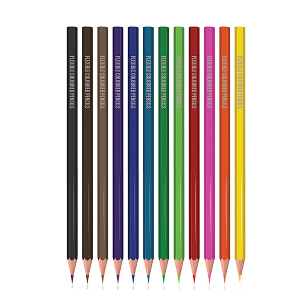 Creioane color, flexibile, 12 culori/set - S-COOL - imagine 4