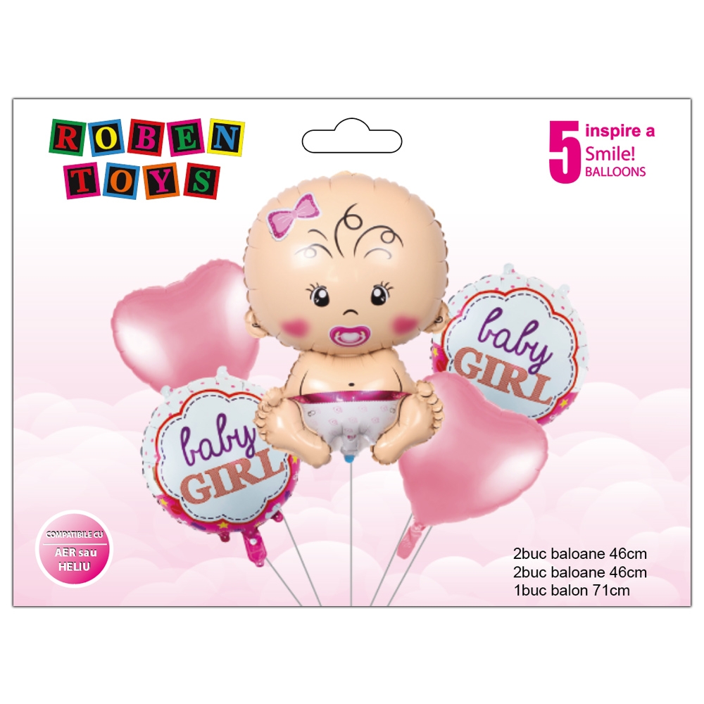 Balon, folie aluminiu, Girl