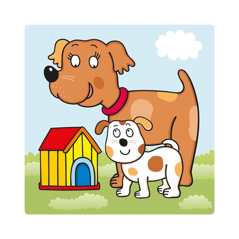 Puzzle 3 in 1, Animalele si puii lor - DINO TOYS - imagine 7