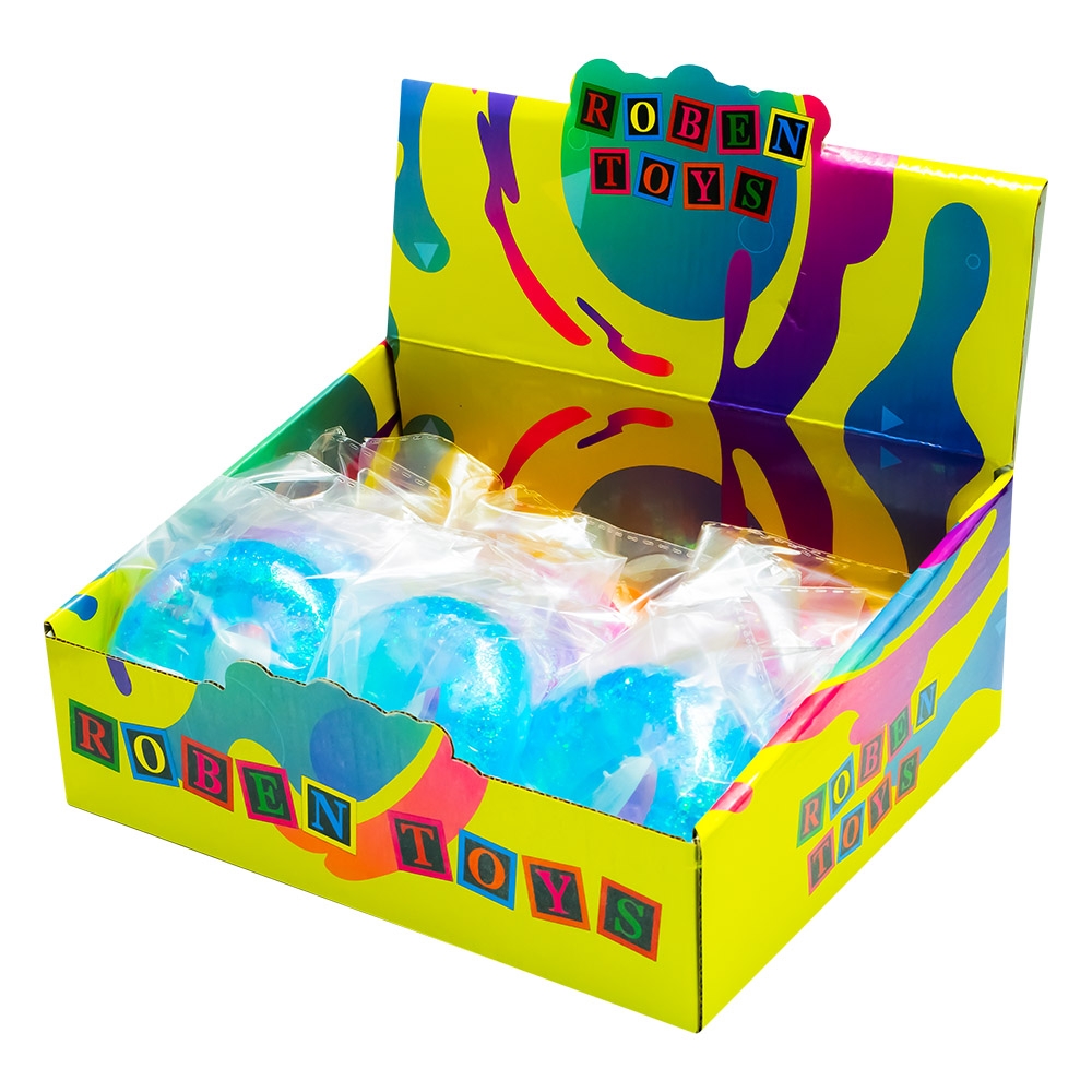 Jucarie Squeezy, Gogoasa Jelly Glitter - ROBENTOYS - imagine 2