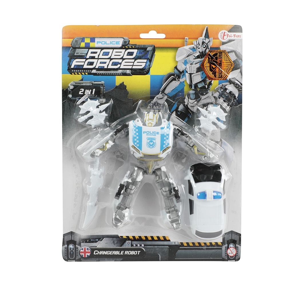 Robot transformabil, Masina de politie - Toi-Toys - imagine 3
