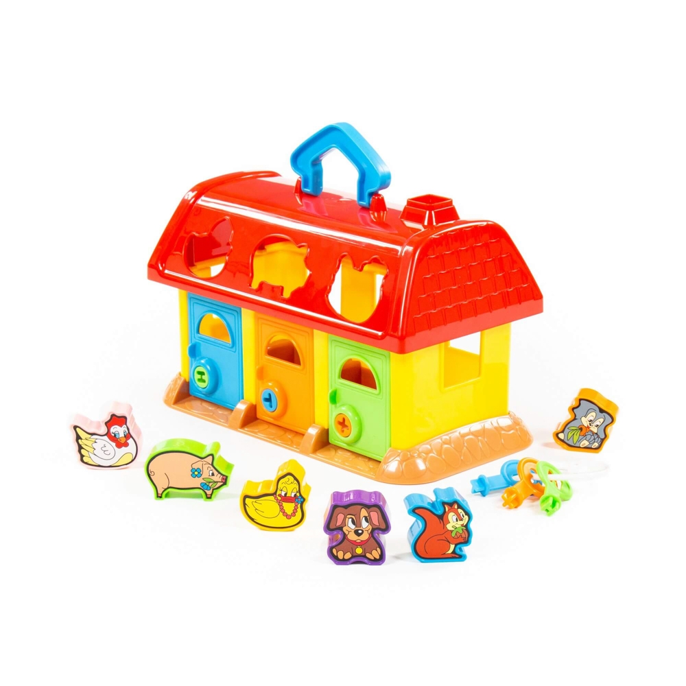 Casuta educativa + forme - My First Farm, 28x15x18cm, Polesie - imagine 6