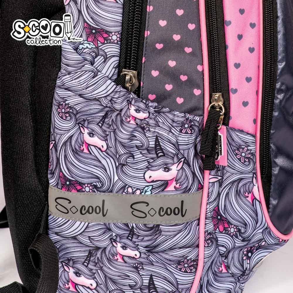 Ghiozdan anatomic light, 41x28x21 cm, UNICORN - S-COOL - imagine 5