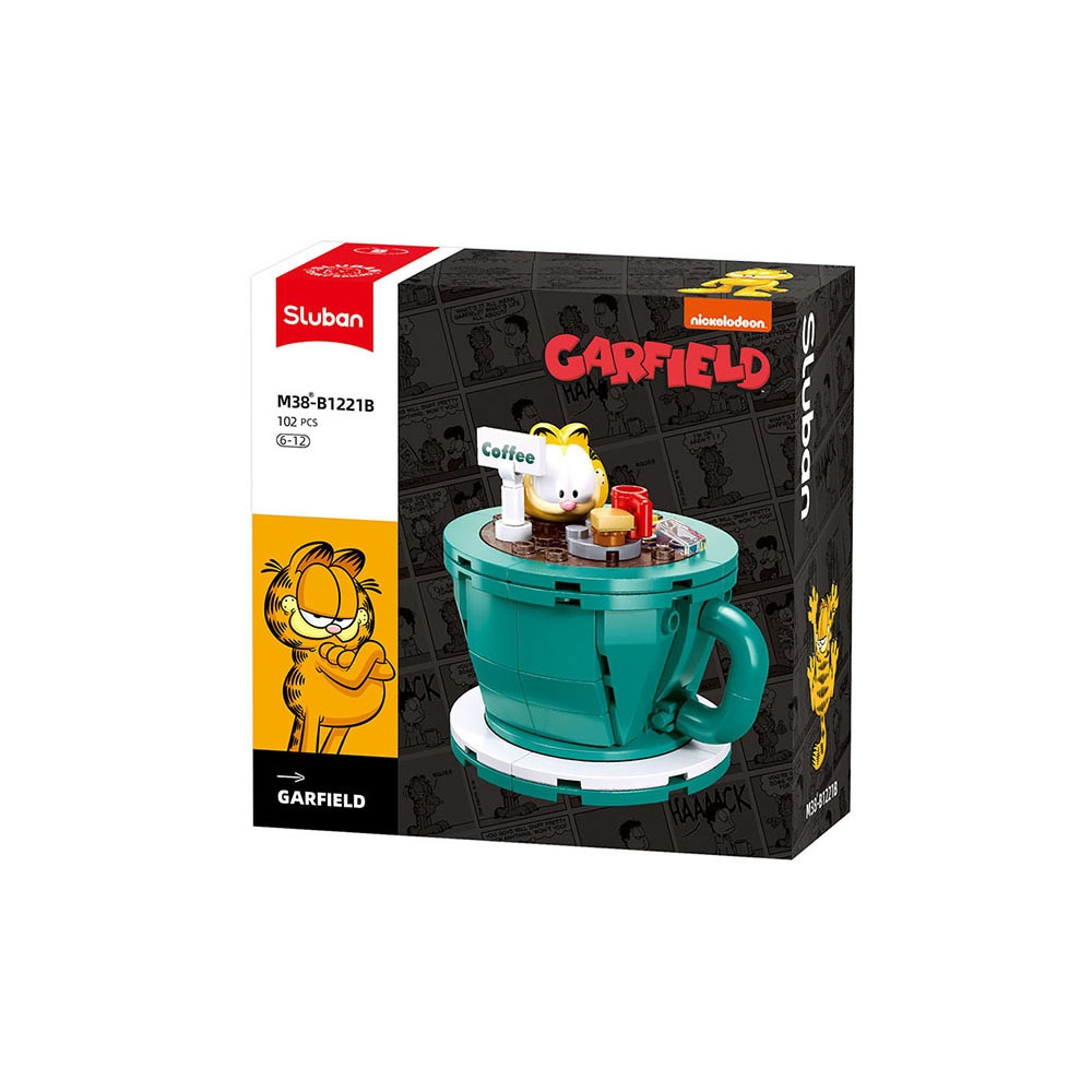 Set de constructie, 6 modele/display, Garfield - Sluban - imagine 6