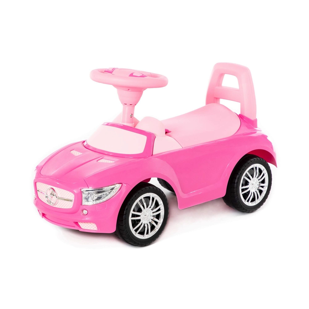 Masinuta - Supercar, roz, fara pedale, 66x28.5x30 cm, Polesie - imagine 4