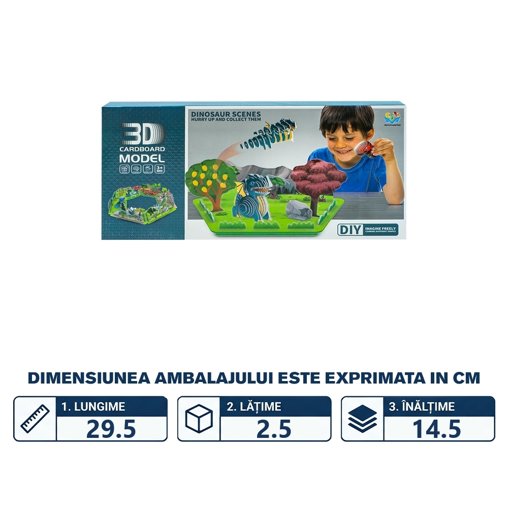 Puzzle 3D, Dinozauri - imagine 2