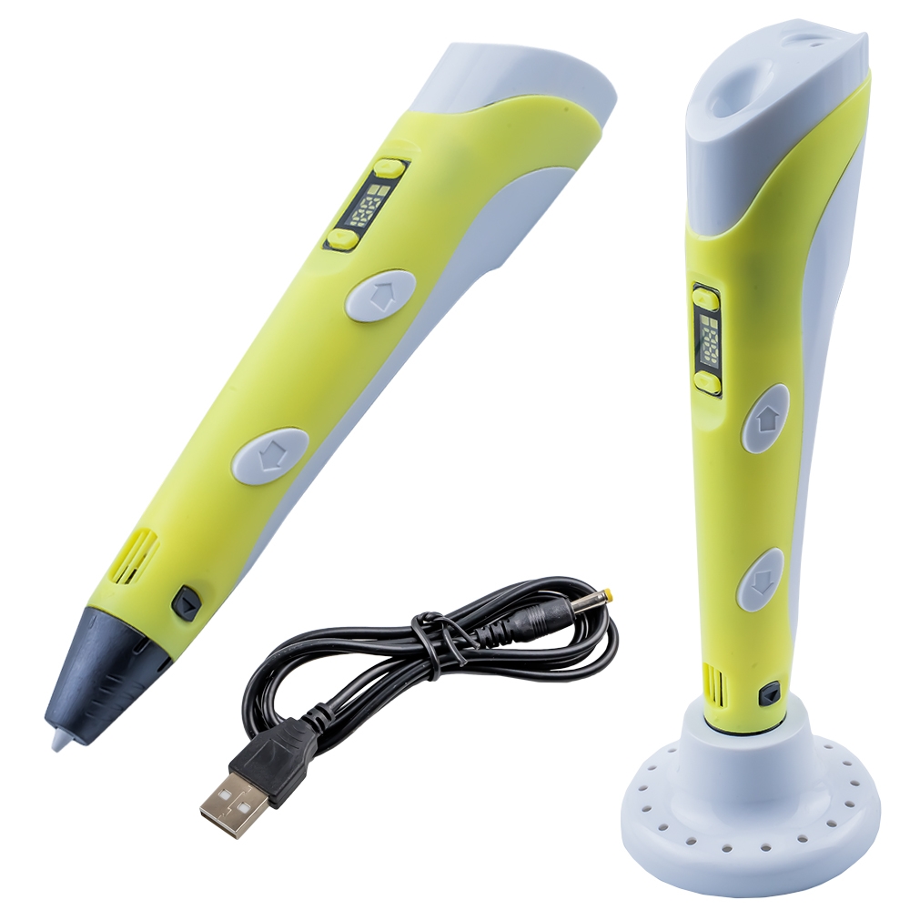 Creion 3D cu accesorii, incarcator USB - imagine 2