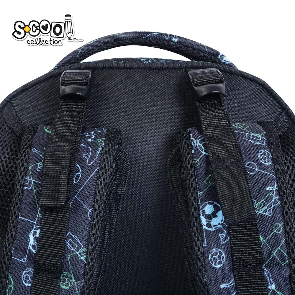 Ghiozdan anatomic, 39x33x18 cm, FOOTBALL - S-COOL - imagine 8