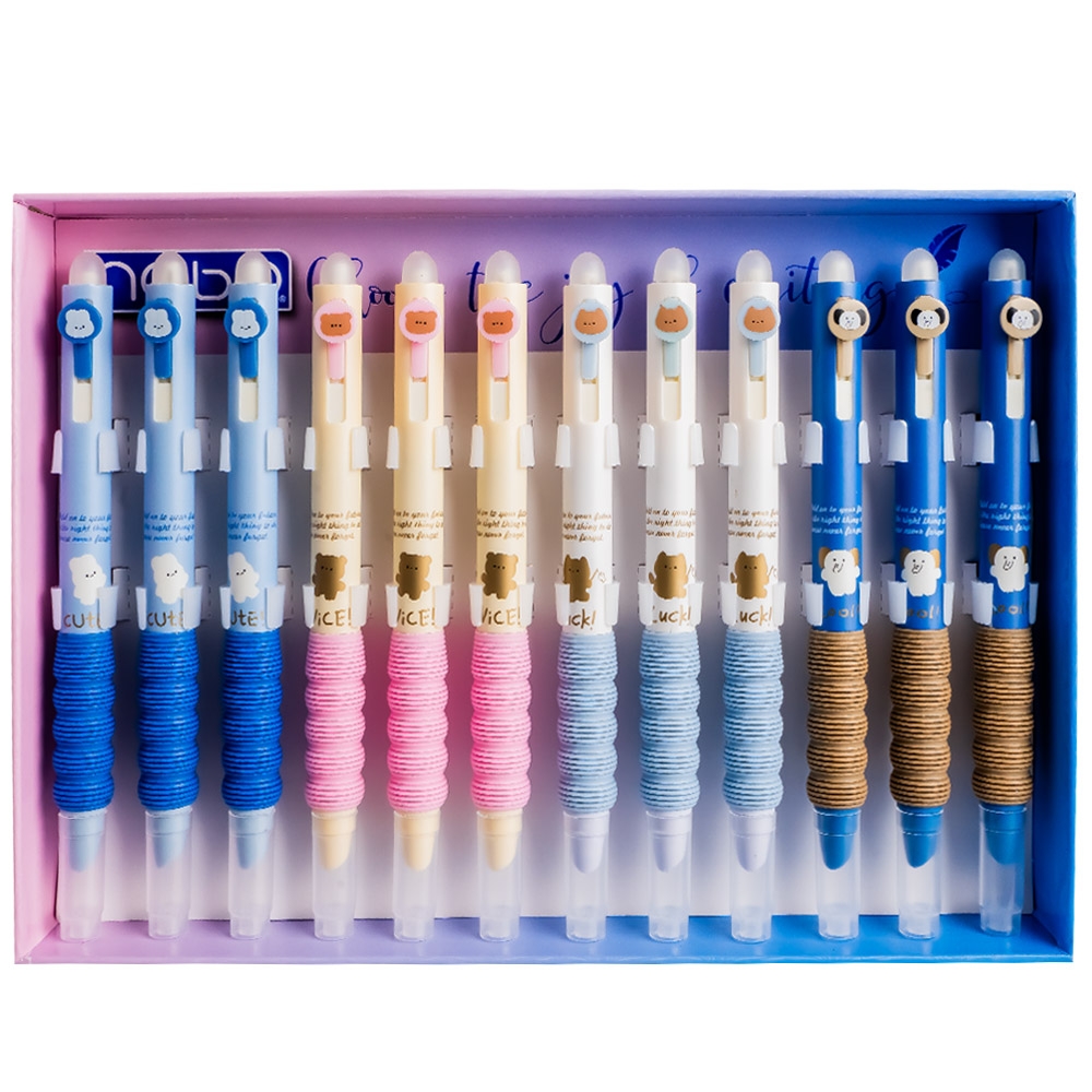 Stilou din plastic, cu mecanism, cerneala termosensibila - NEBO - imagine 4