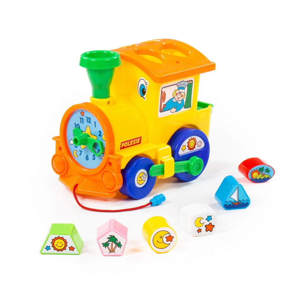 Locomotiva educativa+forme, 22x14x18 cm, Cavallino - imagine 2
