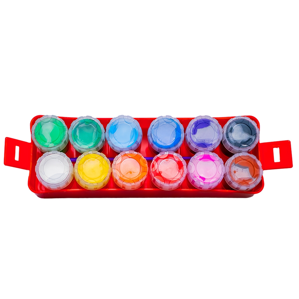 Tempera, 15g, 12 culori/set - NEBO - imagine 3