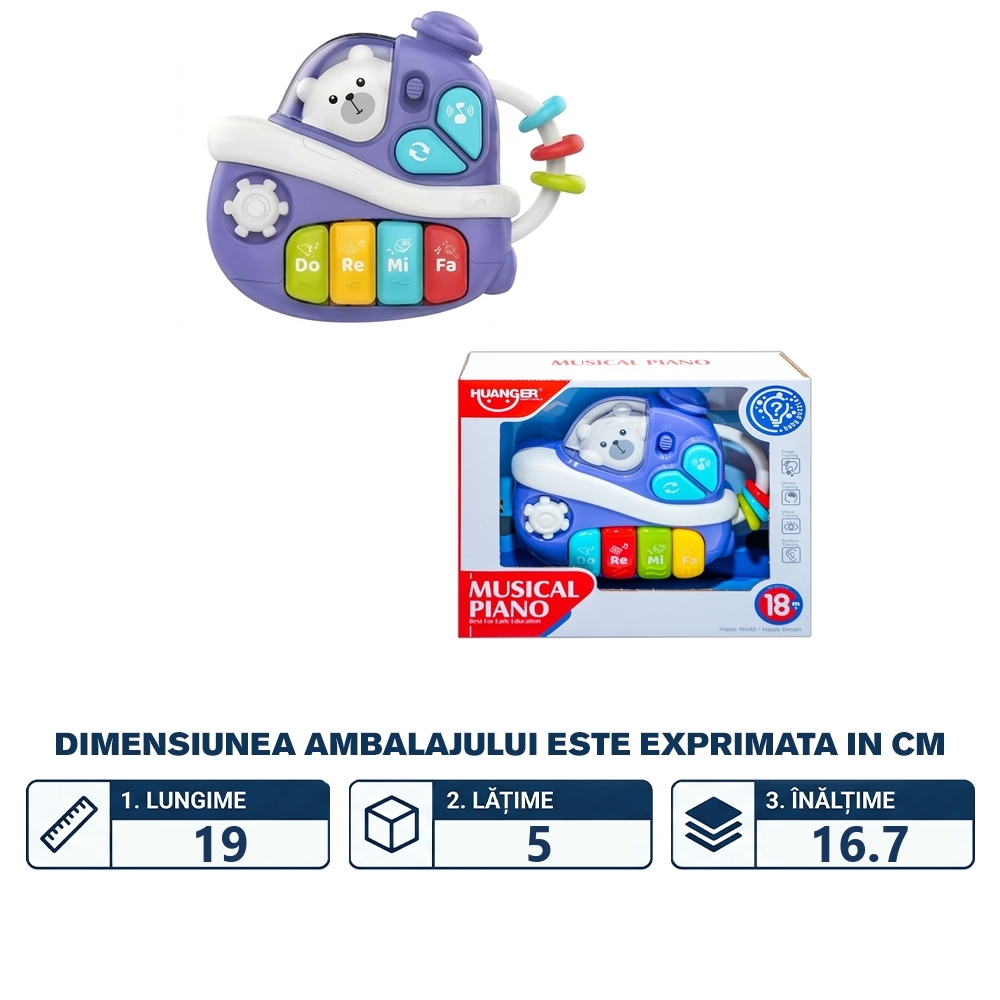 Orga pentru bebelusi, Vaporas, cu baterii - imagine 2