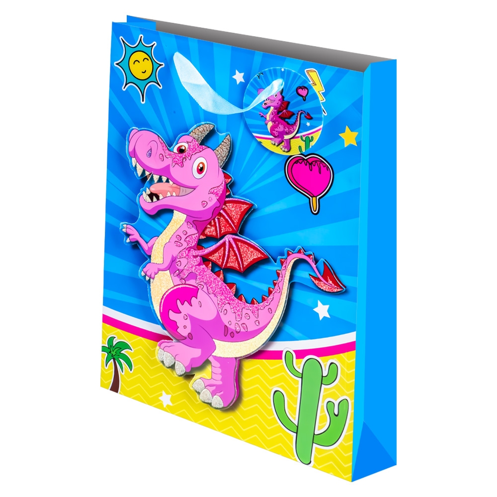 Punga cadou 3D, Dinozaur, 17.5x24x8 cm - imagine 2