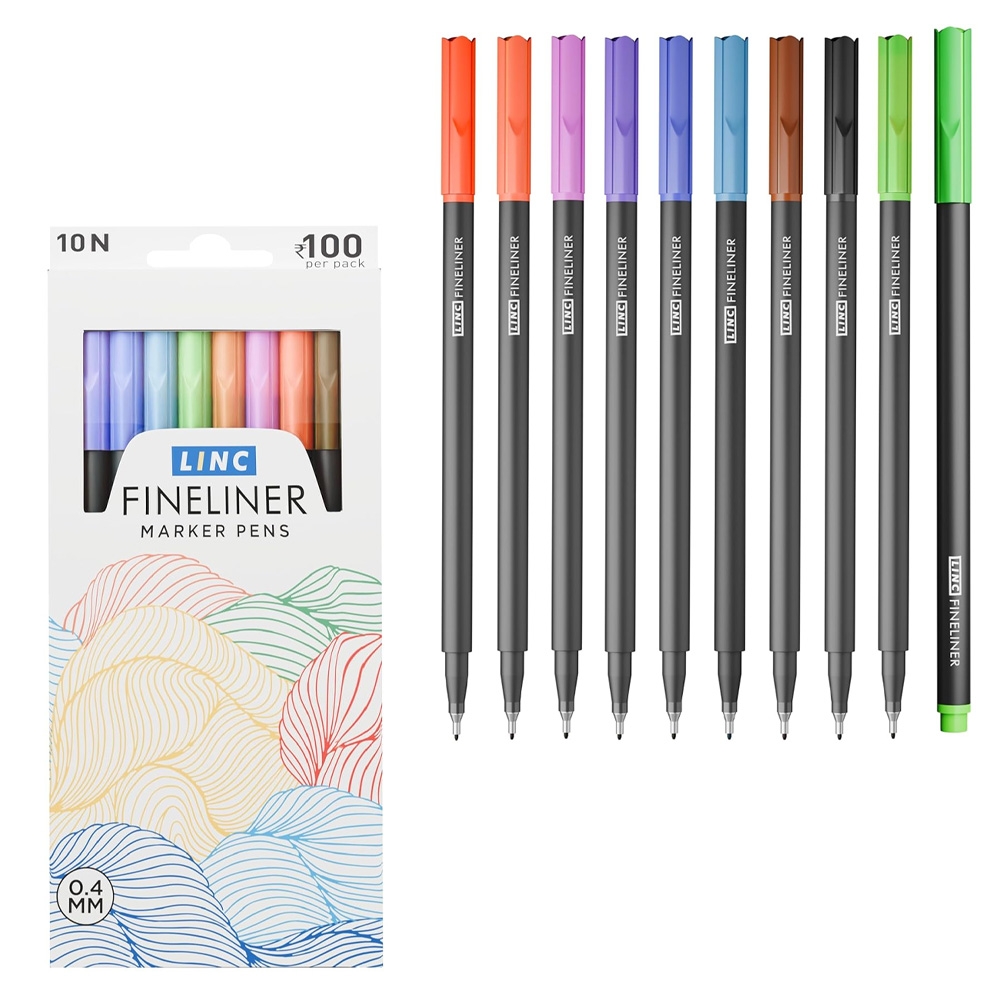 Finelinere 10 buc/set - LINC