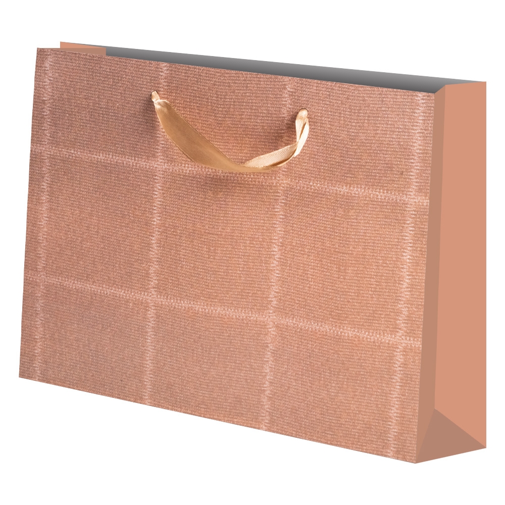 Punga cadou unicolora, Jeans, 23x18x11 cm - imagine 2