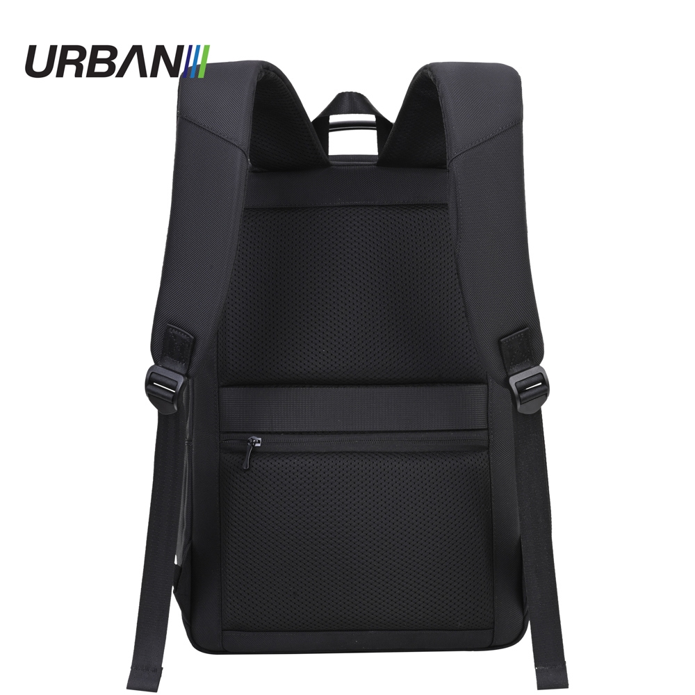 Ghiozdan compartiment laptop, URBAN BLACK, 43x29x12 cm - OFFISHOP - imagine 4