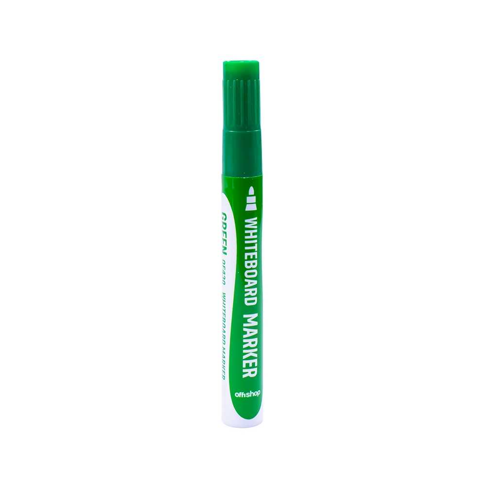 Marker whiteboard, verde, 2-3,5 mm, 12/set - OFFISHOP - imagine 4