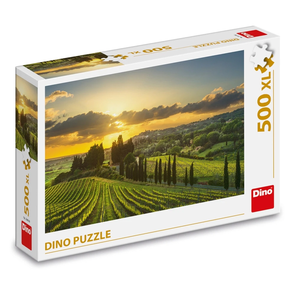 Puzzle 500 piese, XL, Podgoria Maremma - DINO TOYS - imagine 4