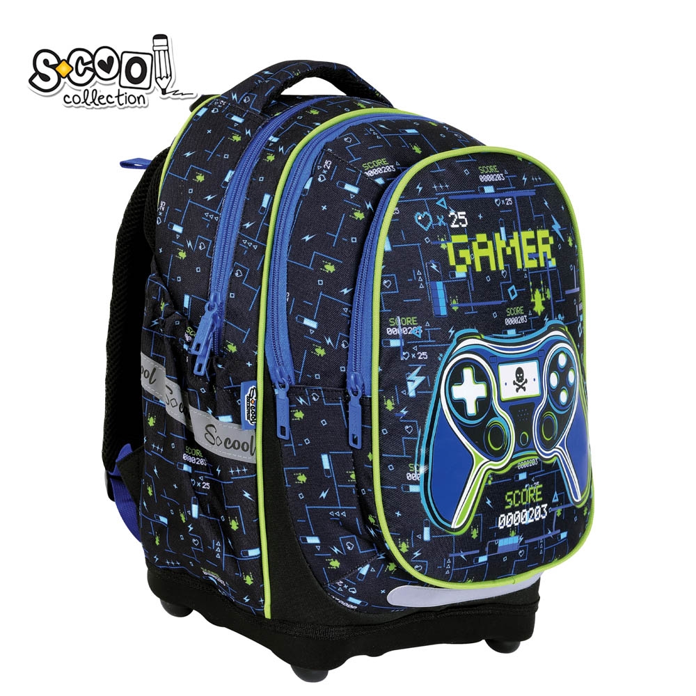 Ghiozdan anatomic, 39x33x18 cm, GAMER - S-COOL - imagine 3