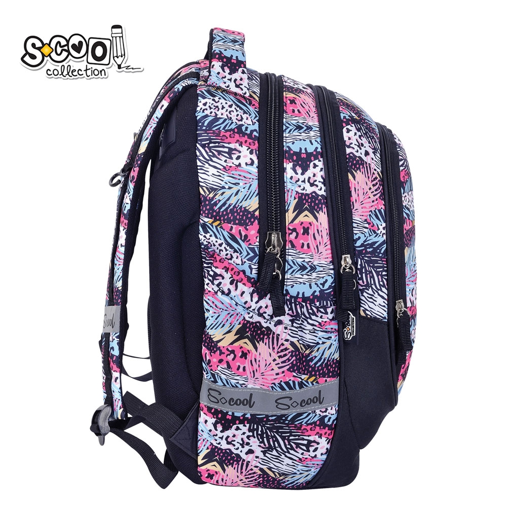 Ghiozdan anatomic light, URBAN, 41x28x17 cm, PATTERN - S-COOL - imagine 4