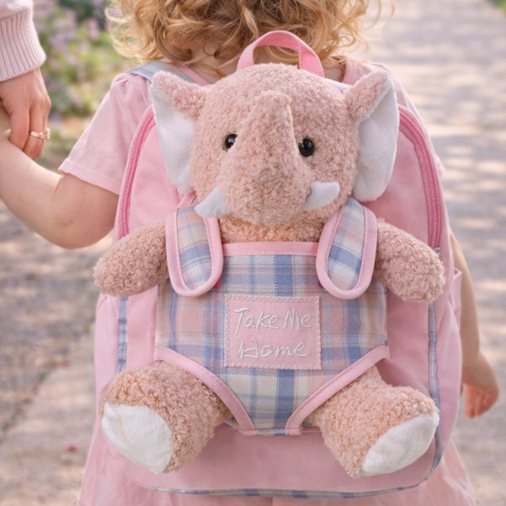 Ghiozdan gradinita Baby Animals, 23x8x28 cm, ELEPHANT - S-COOL - imagine 3