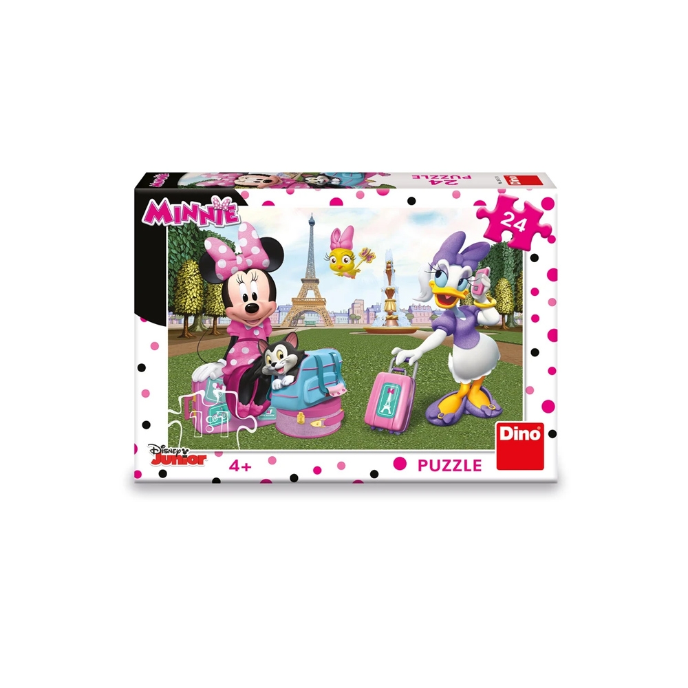 Puzzle 24 piese, Minnie in Paris - DINO TOYS - imagine 3