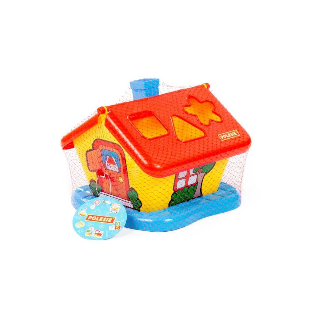 Casuta educativa + forme, 21x20x18 cm, Polesie - imagine 6
