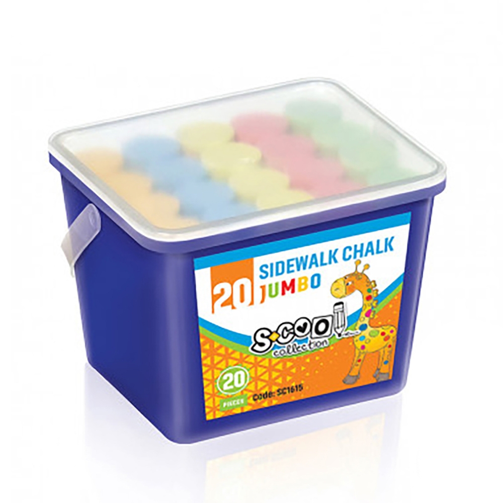 Creta color anti-dust, JUMBO, 20 buc/set - S-COOL - imagine 3