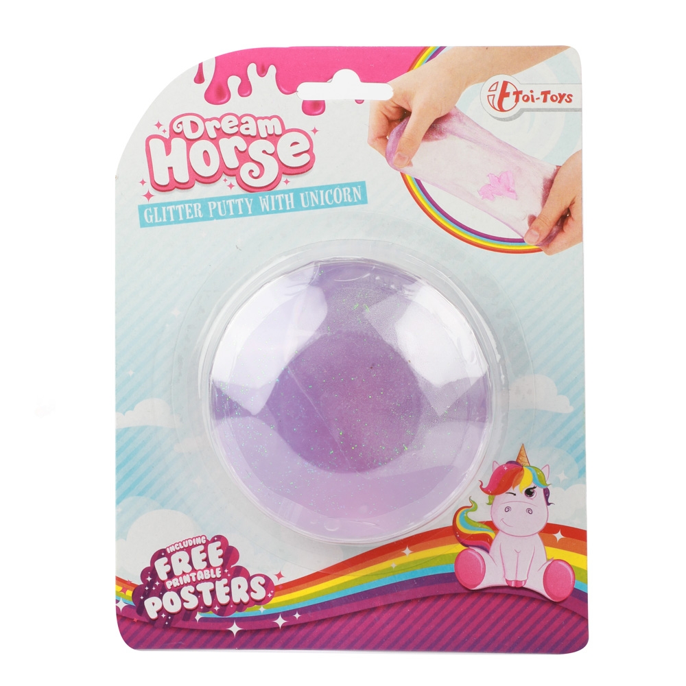 Slime cu sclipici + figurina unicorn - Toi-Toys - imagine 3