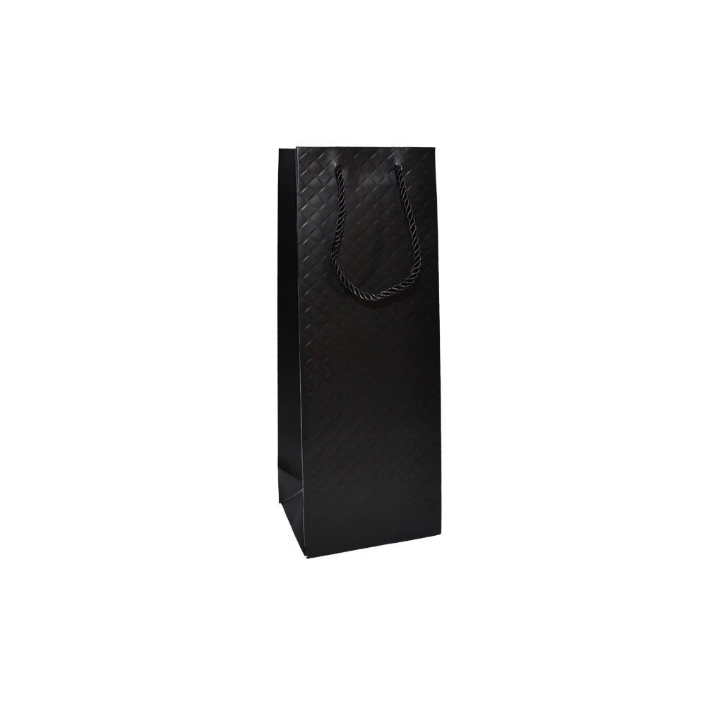 Punga cadou unicolora, premium, pentru sticle 36x12x9,6 cm - imagine 3