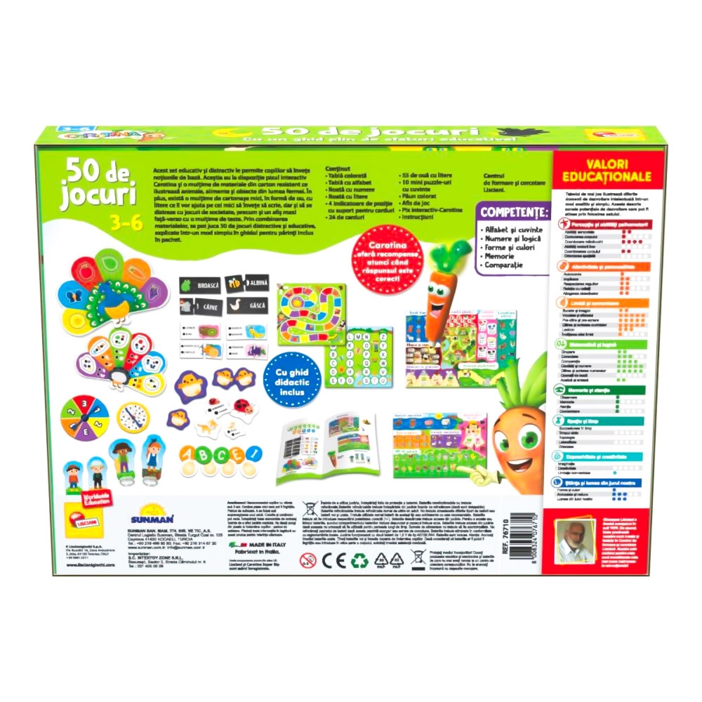 Joc educativ Carotina cu 50 de jocuri - LISCIANI - imagine 3