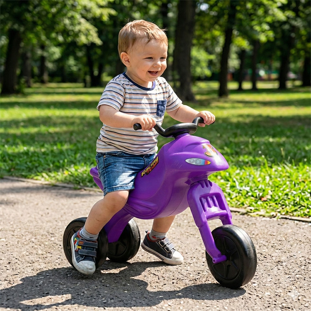 Motocicleta fara pedale, mov - ROBENTOYS - imagine 3