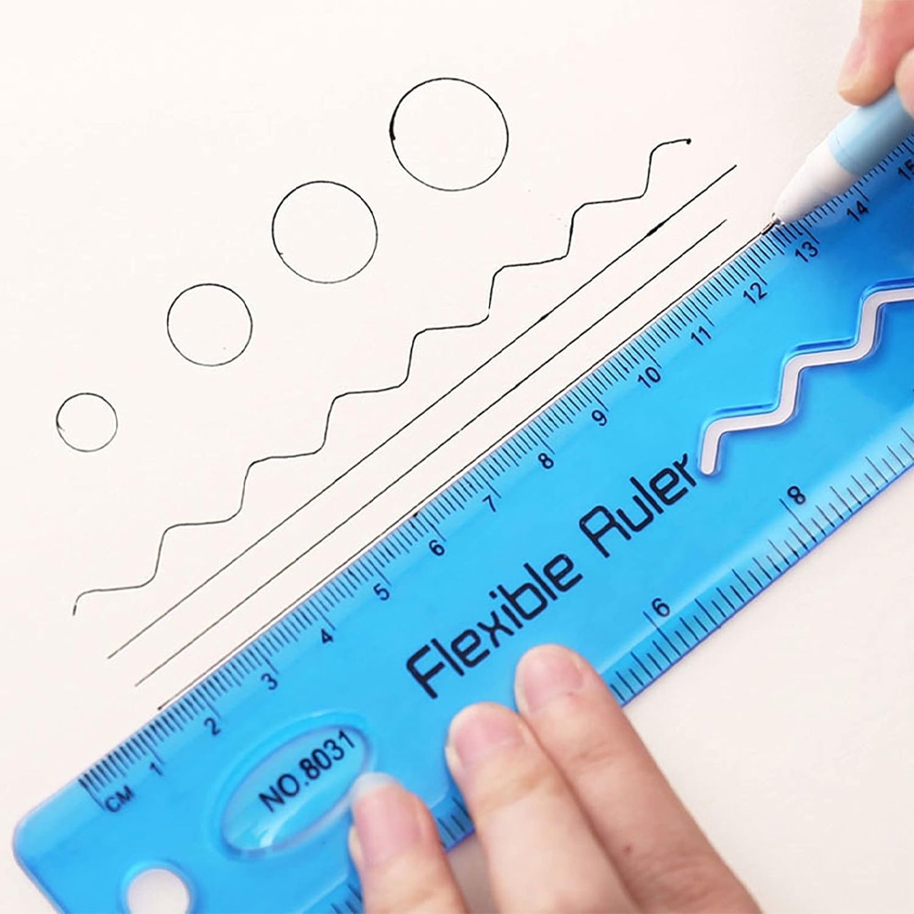 Liniar 30 cm flexibil color - imagine 3