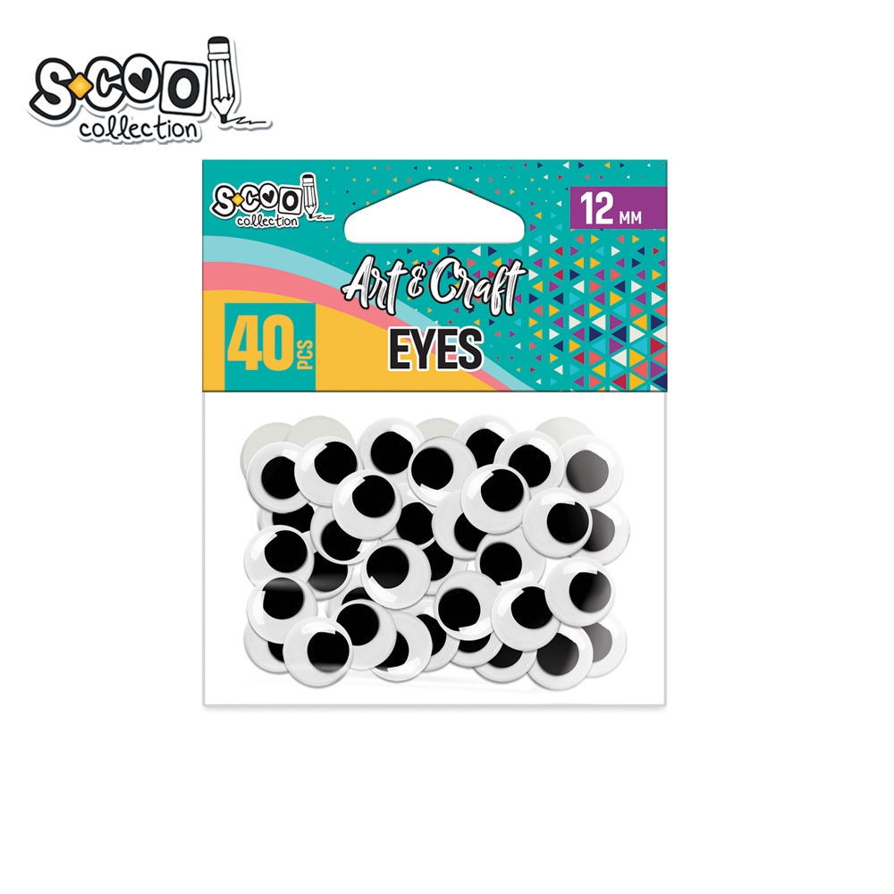 Accesorii craft, ochisori, 12 mm, 40 buc/set - S-COOL