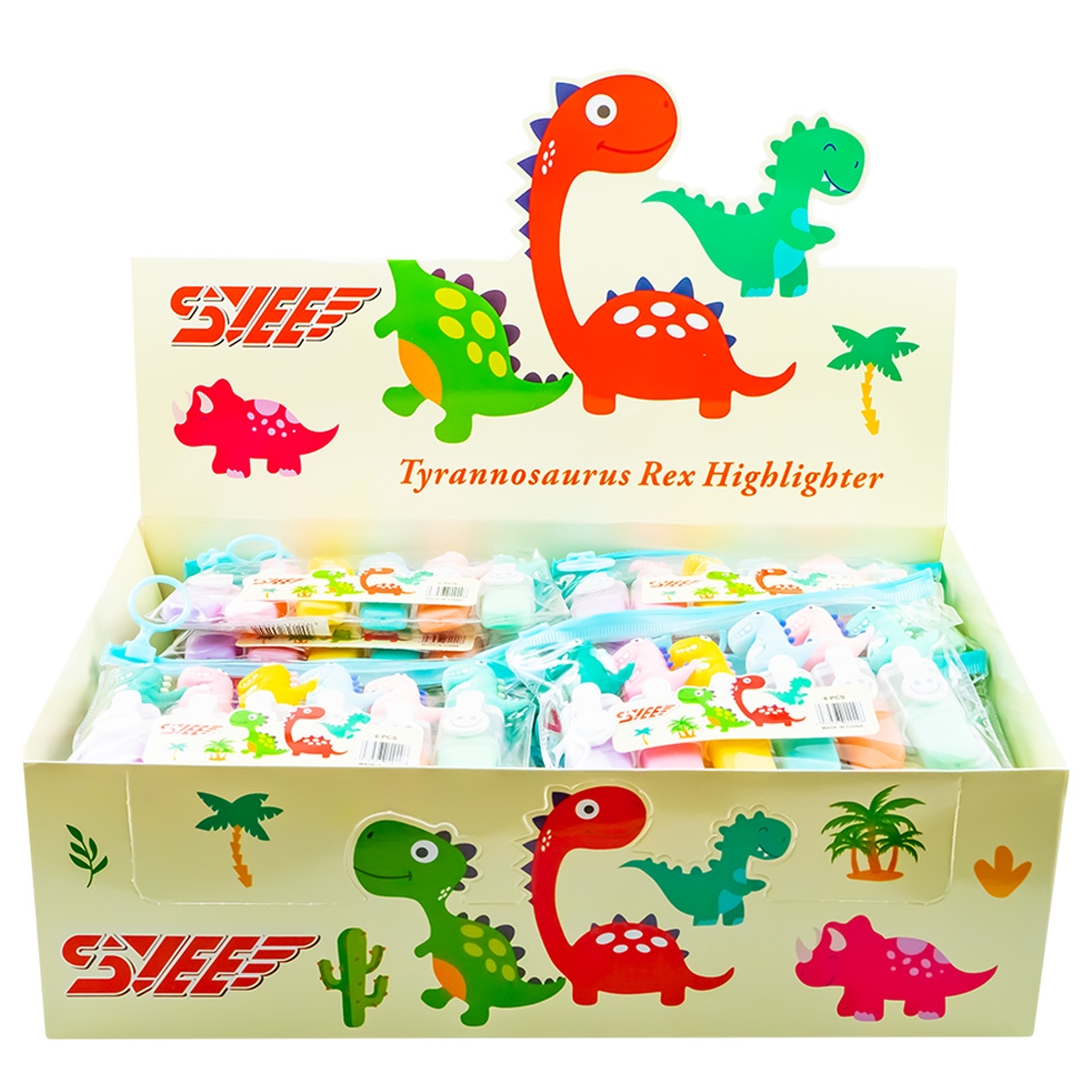 Text markere pentru copii, Dinozaur, 6 buc/set - imagine 11