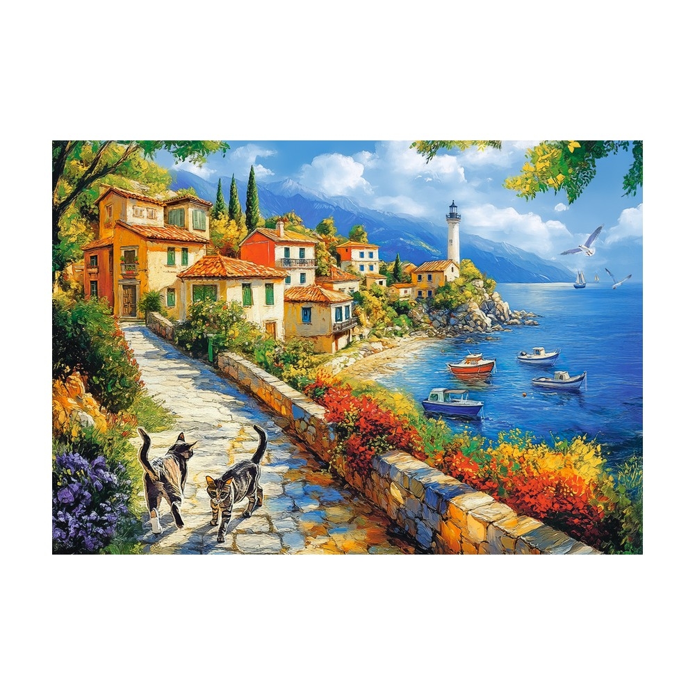 Puzzle 500 piese, La Malul Marii - Castorland - imagine 3