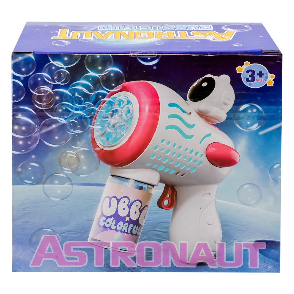 Pistol baloane de sapun, cu baterii, Astronaut - imagine 4